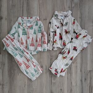 The Company Store Fleece Pajama Sets with Trees and Dogs, 2t (Z6)